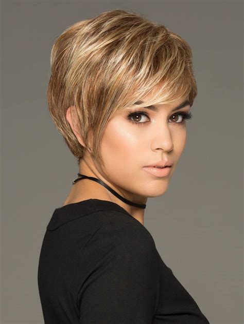 short hair with blonde